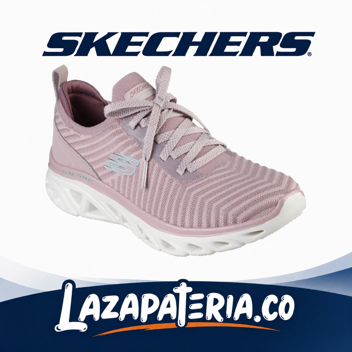 Tenis Skechers Glide-Step Lila para mujer