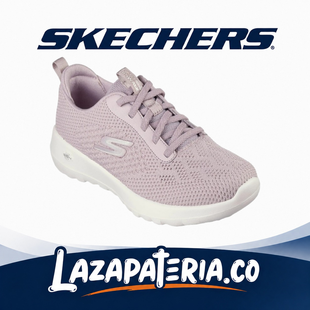 Tenis Skechers GO Walk Morado para mujer