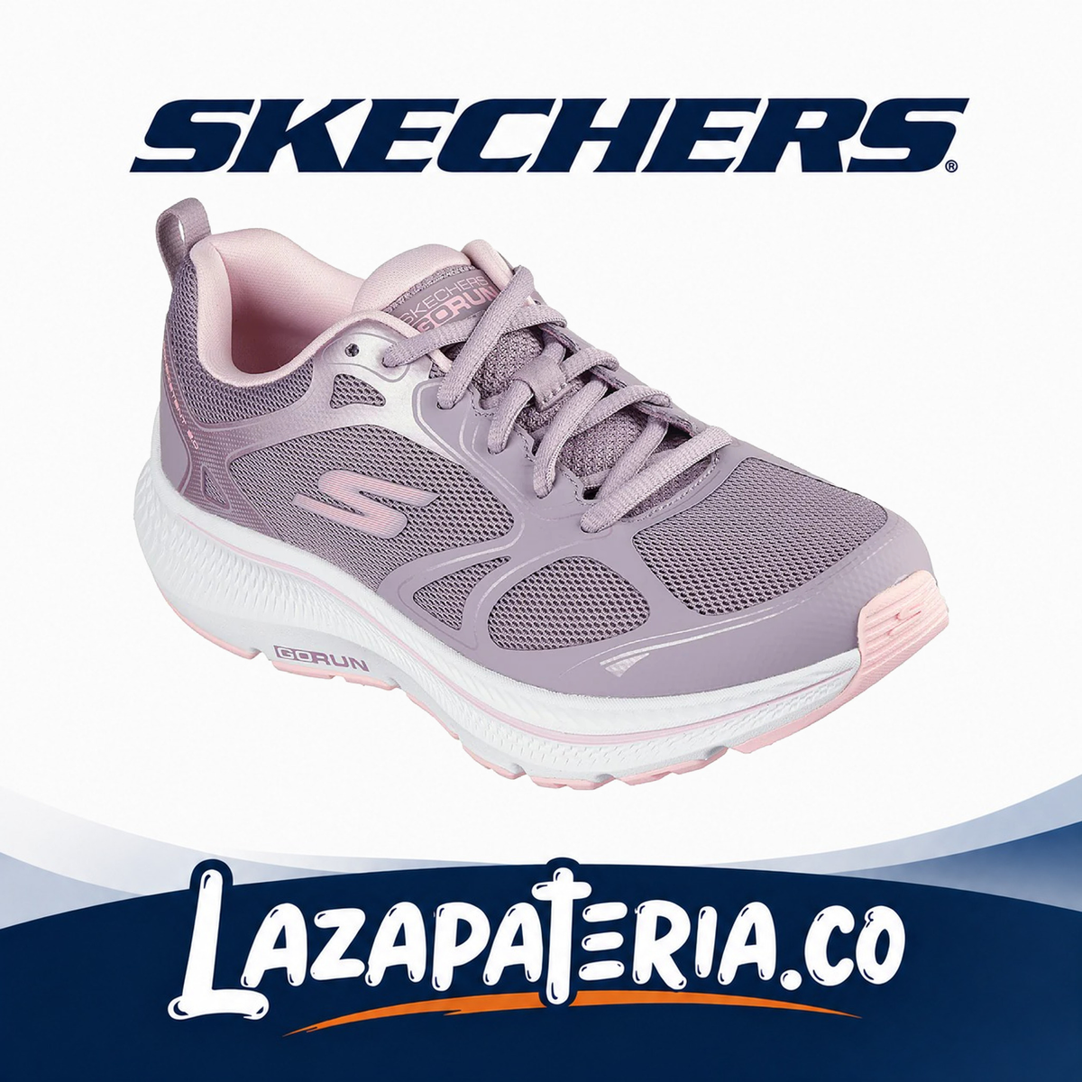 Tenis Skechers GOrun Consistent Morado para mujer