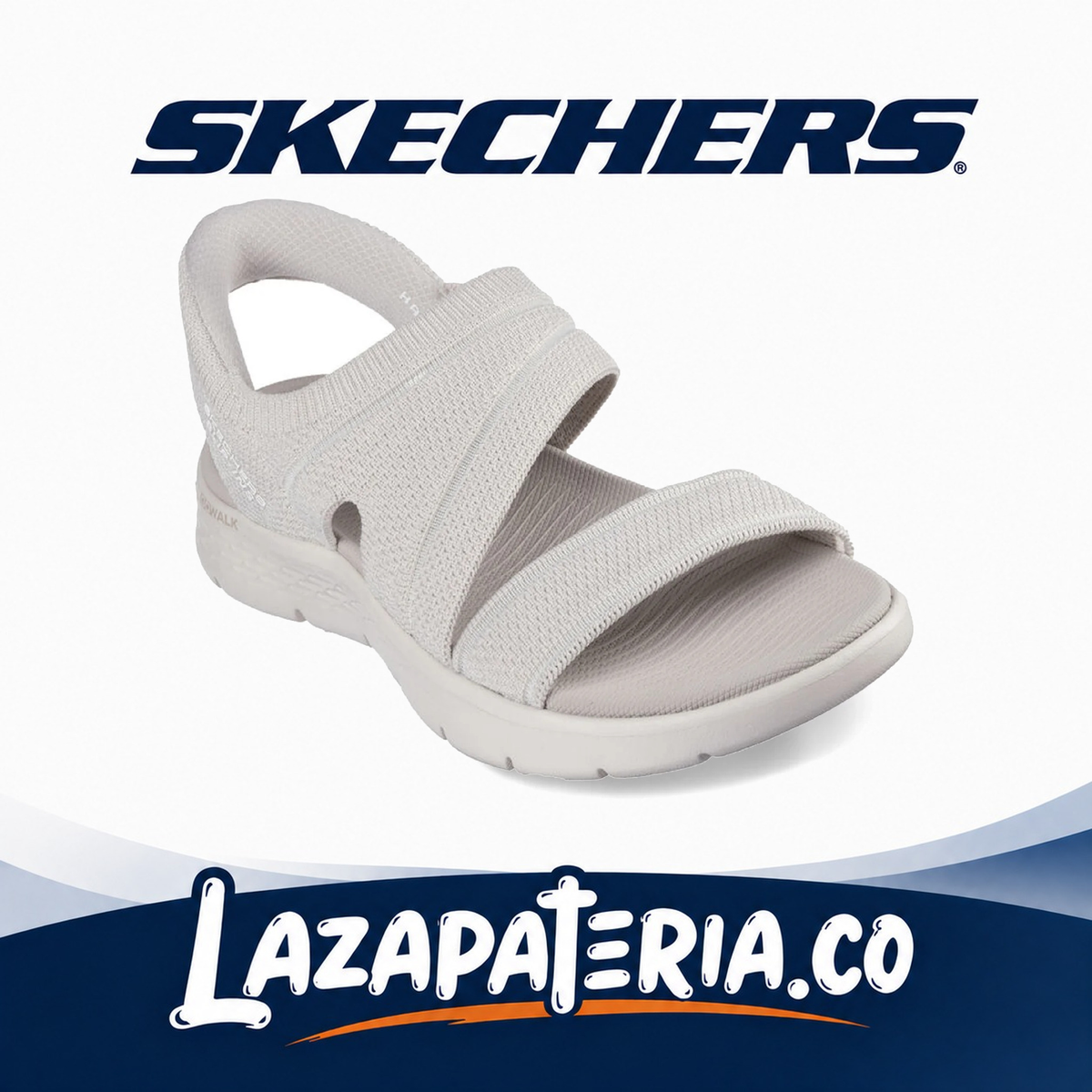 Sandalias Skechers Slip-ins Beige para mujer