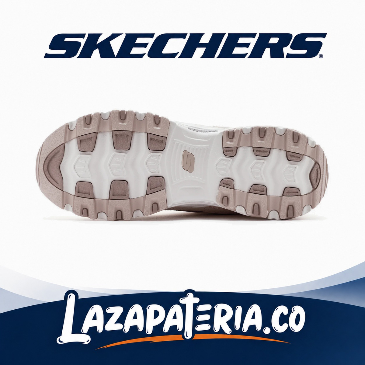 Tenis Skechers D'Lites Beige para mujer, vista 4