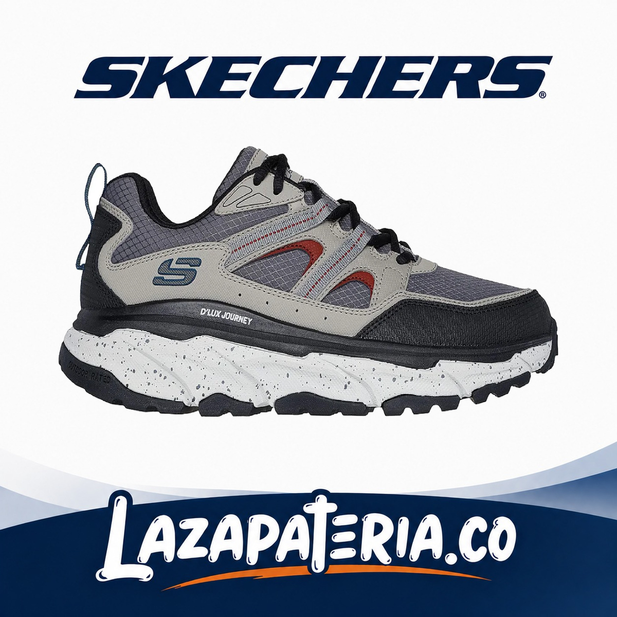 Tenis Skechers Relaxed Fit Multicolor para hombre, vista 2