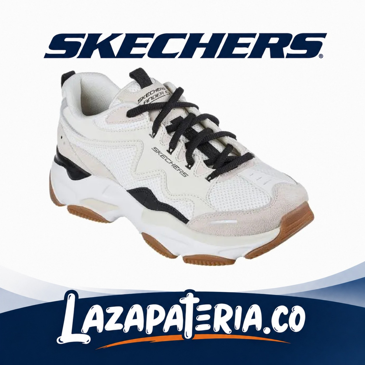 Tenis Skechers Lander S Beige para mujer