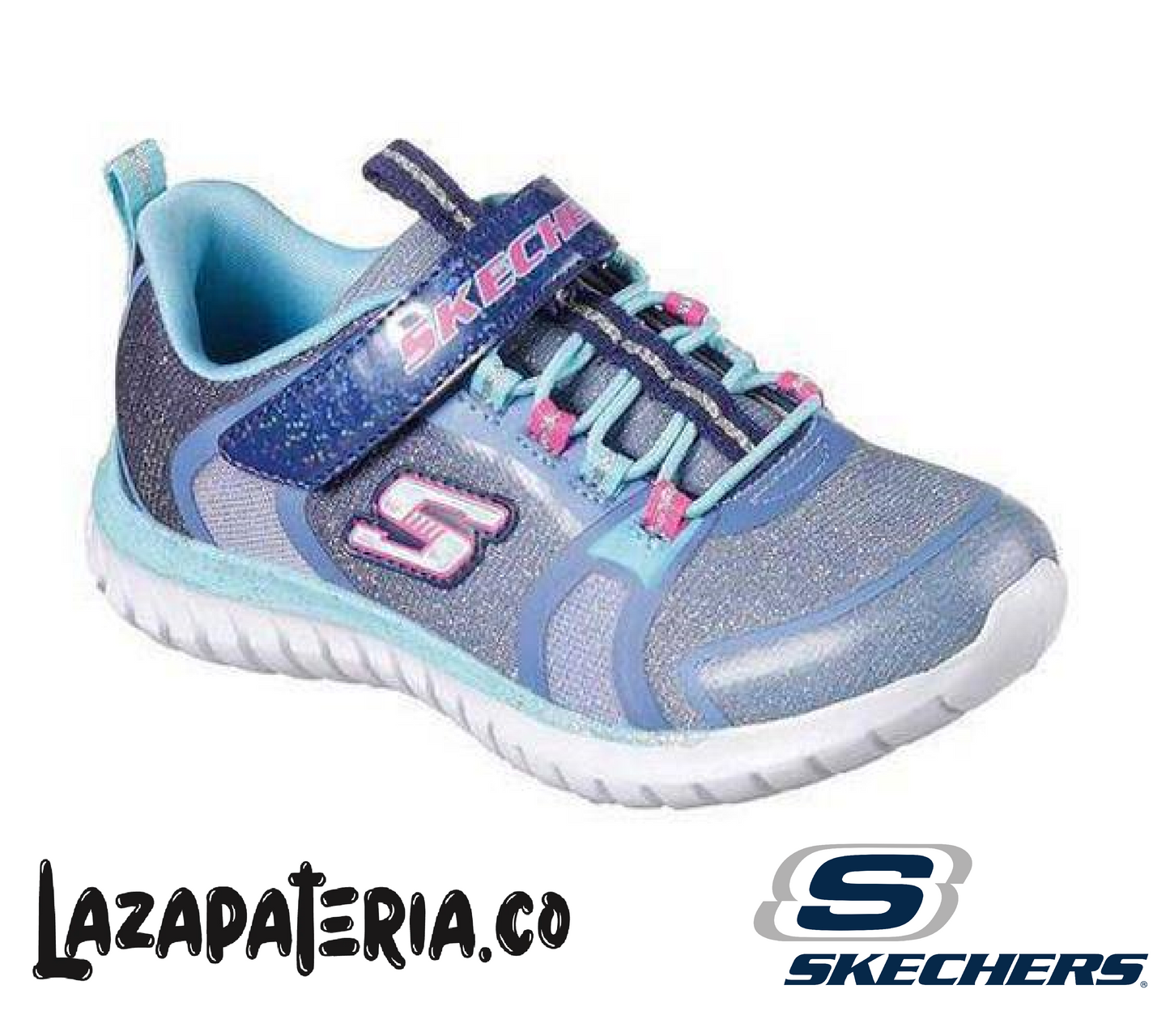 Tenis Skechers Speed Trainer Azul Navy para niña