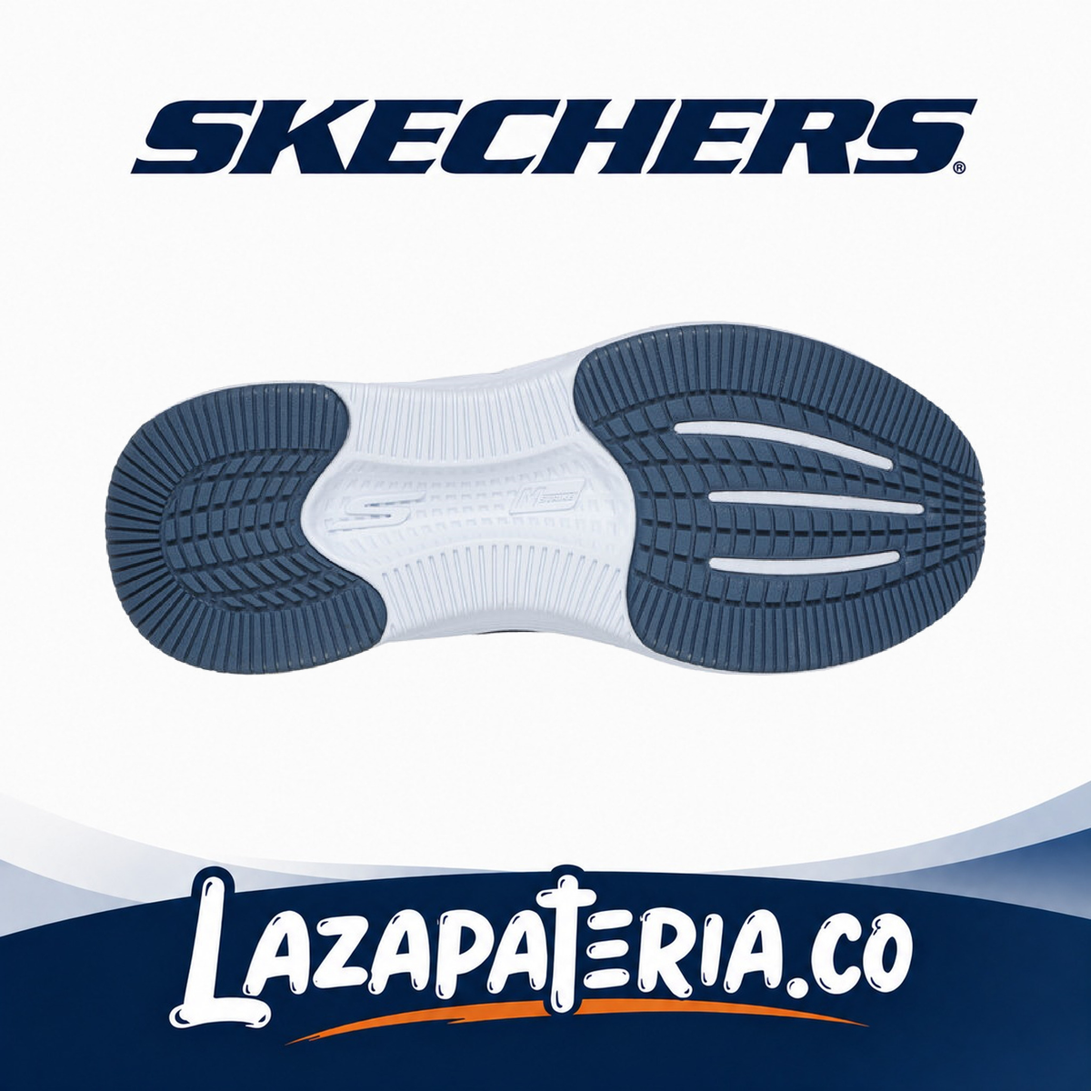 Tenis Skechers GOrun Elevate Azul Navy para mujer, vista 4