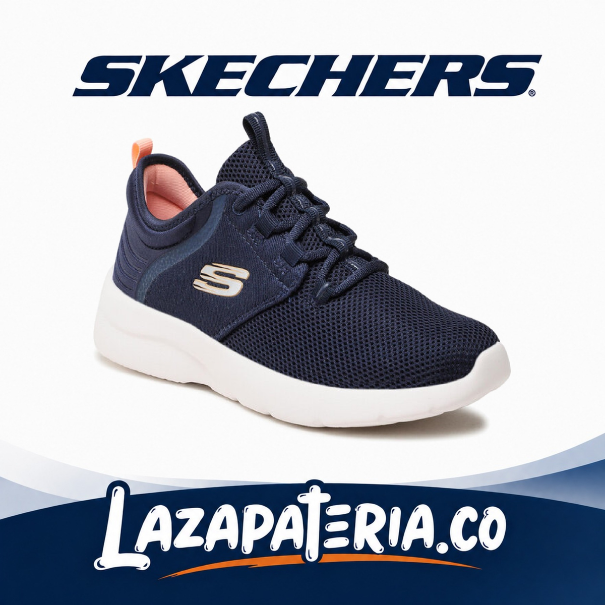 Tenis Skechers Dynamight Azul Navy para mujer