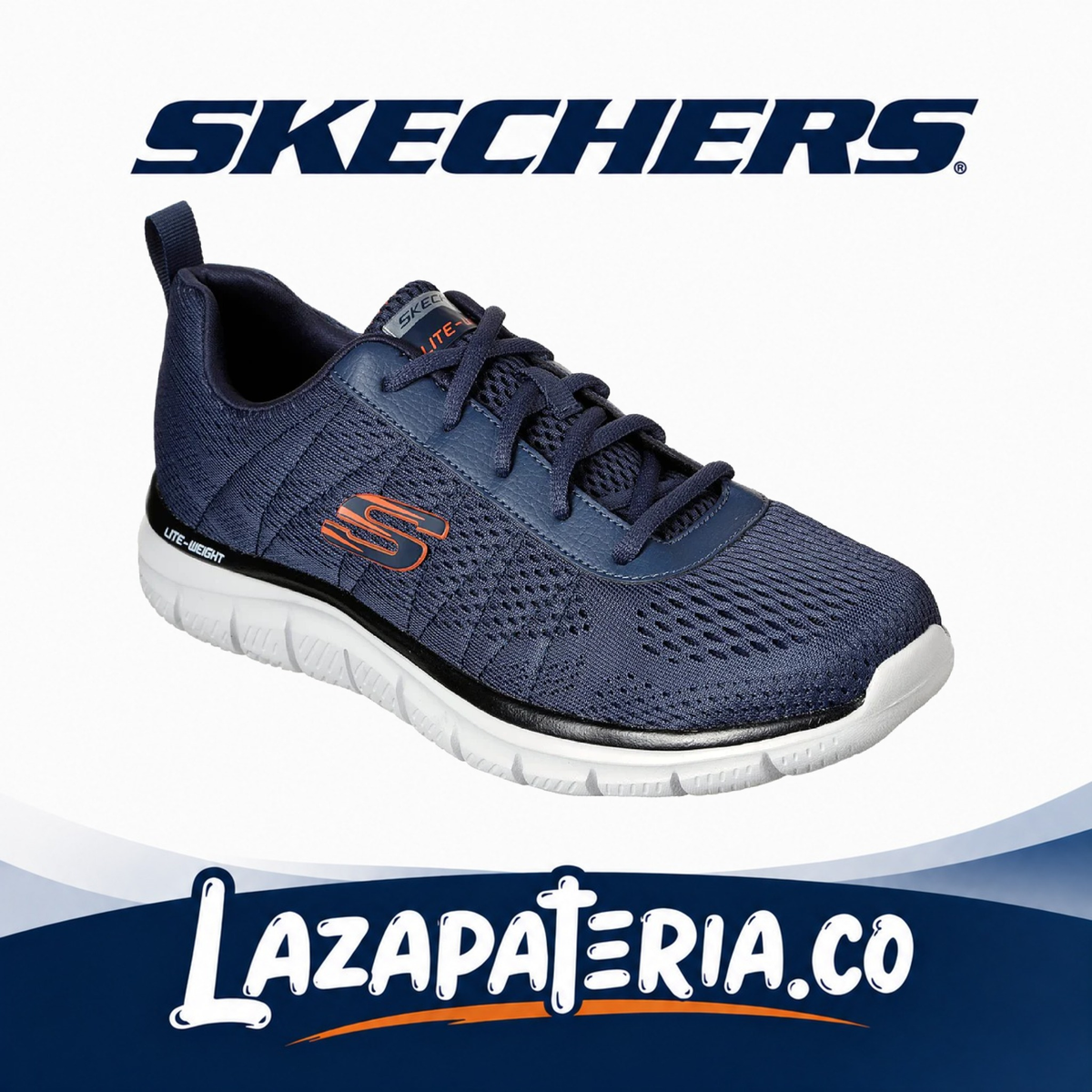 Tenis Skechers Track Azul Navy para hombre
