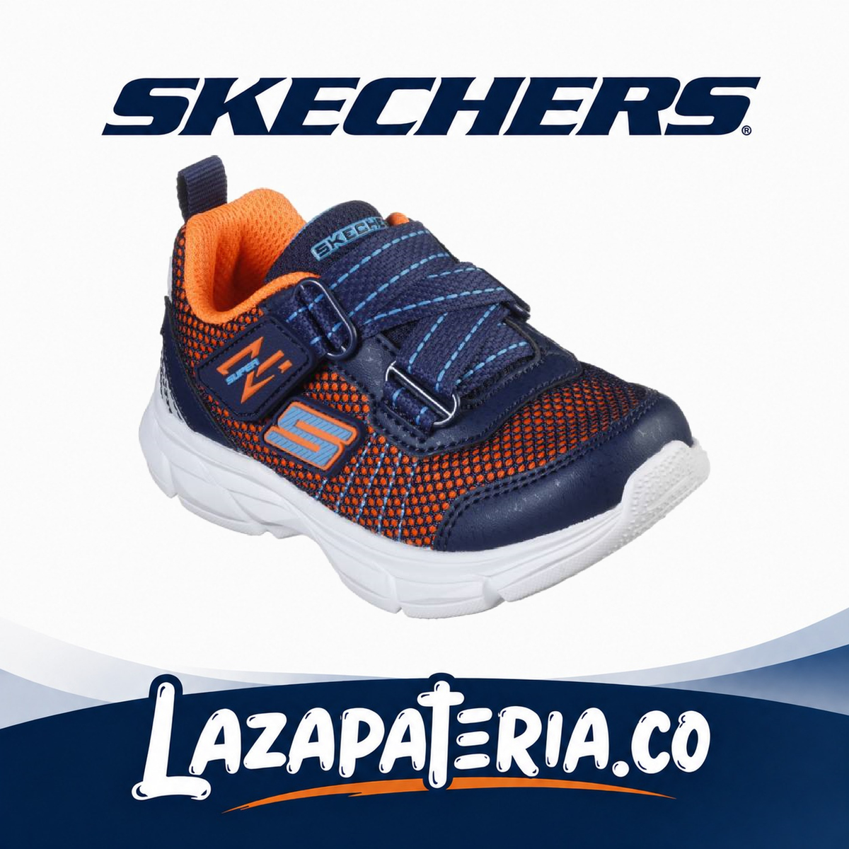Tenis Skechers Advance Azul Navy para bebé