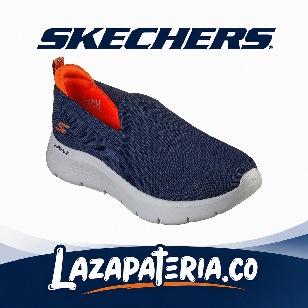 Tenis Skechers GO Walk Flex Azul Navy para hombre