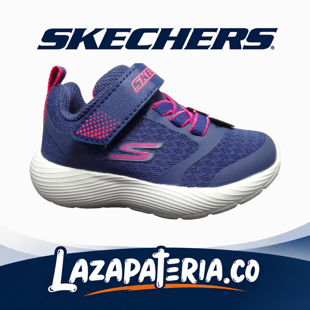 Tenis Skechers Dyna-Lite Azul Navy para bebé