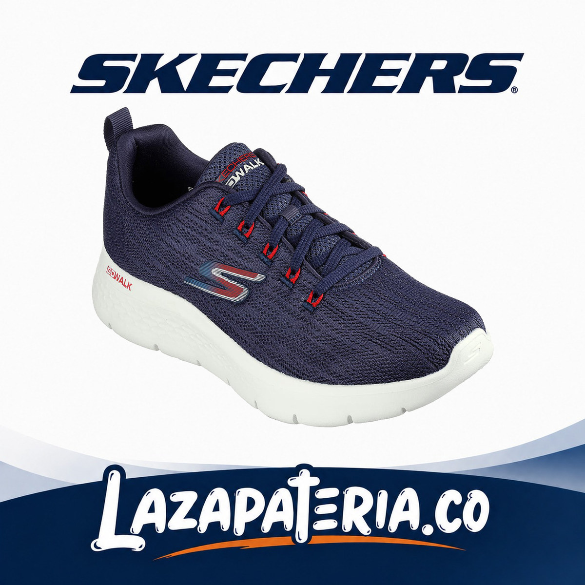 Tenis Skechers GO Walk Flex Azul Navy para hombre