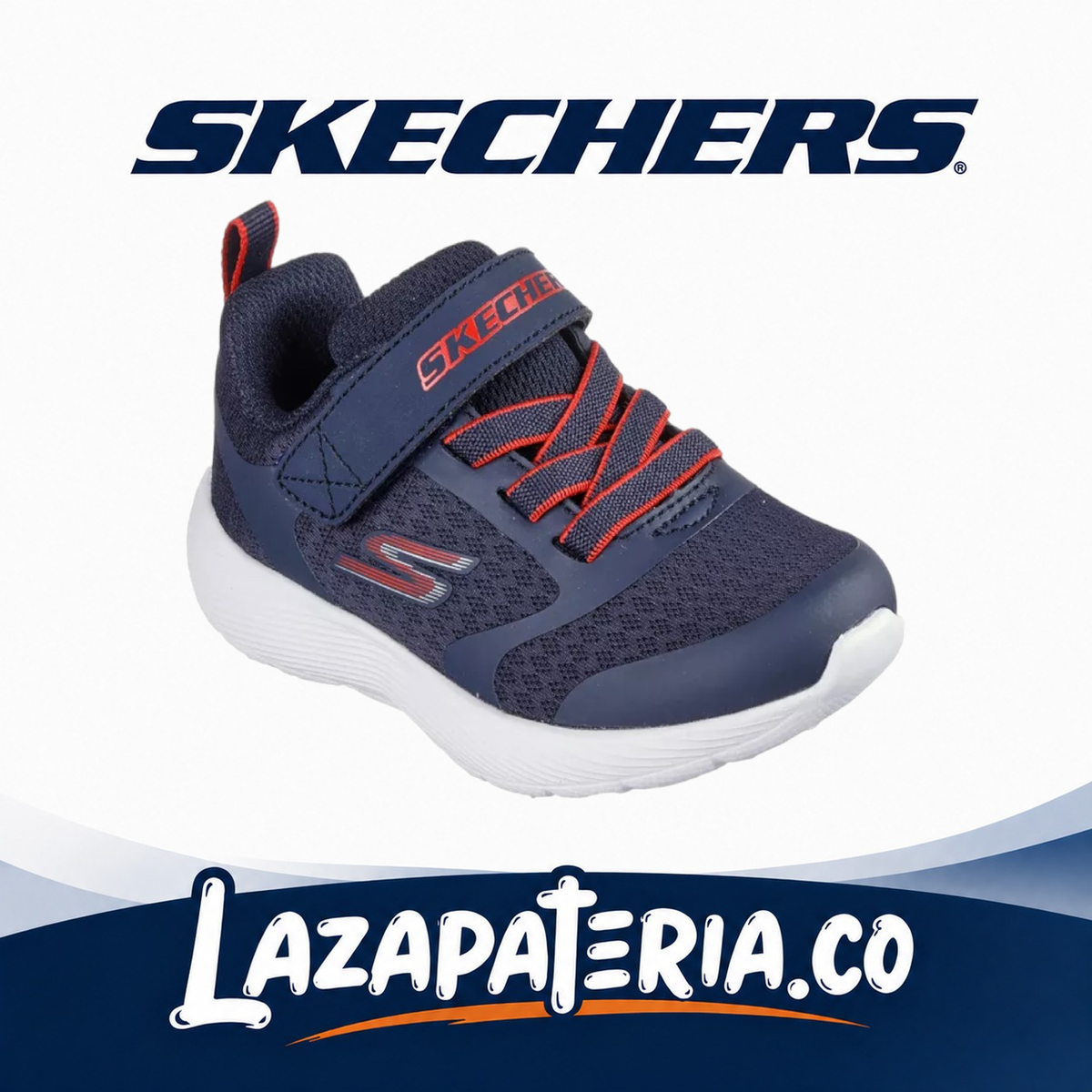 Tenis Skechers Dyna-Lite Azul Navy para bebé