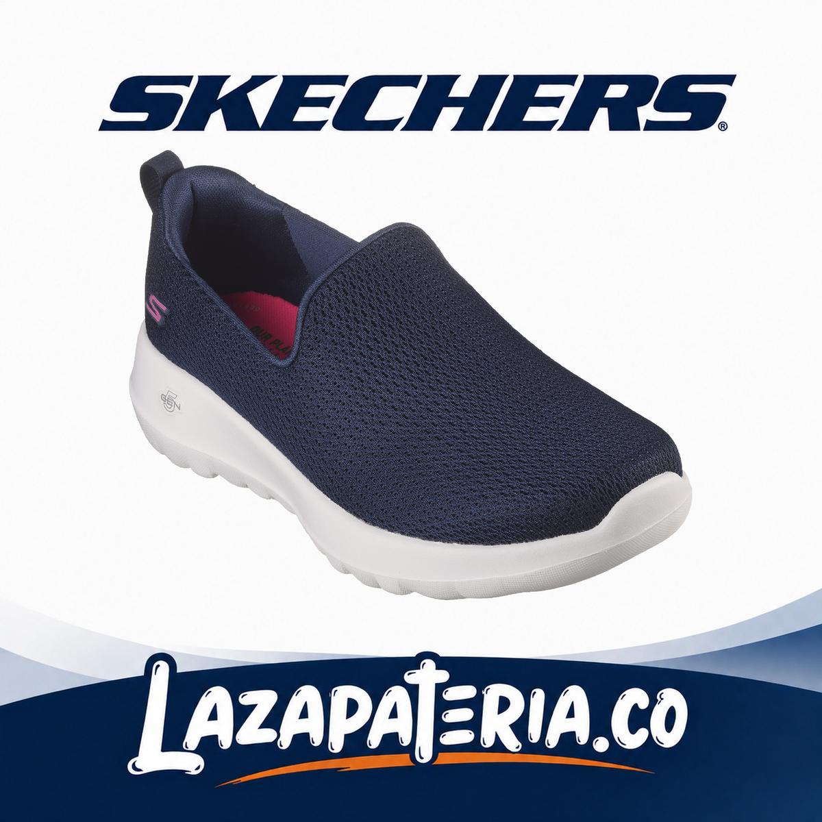 Baletas Skechers GO Walk Azul Navy para mujer