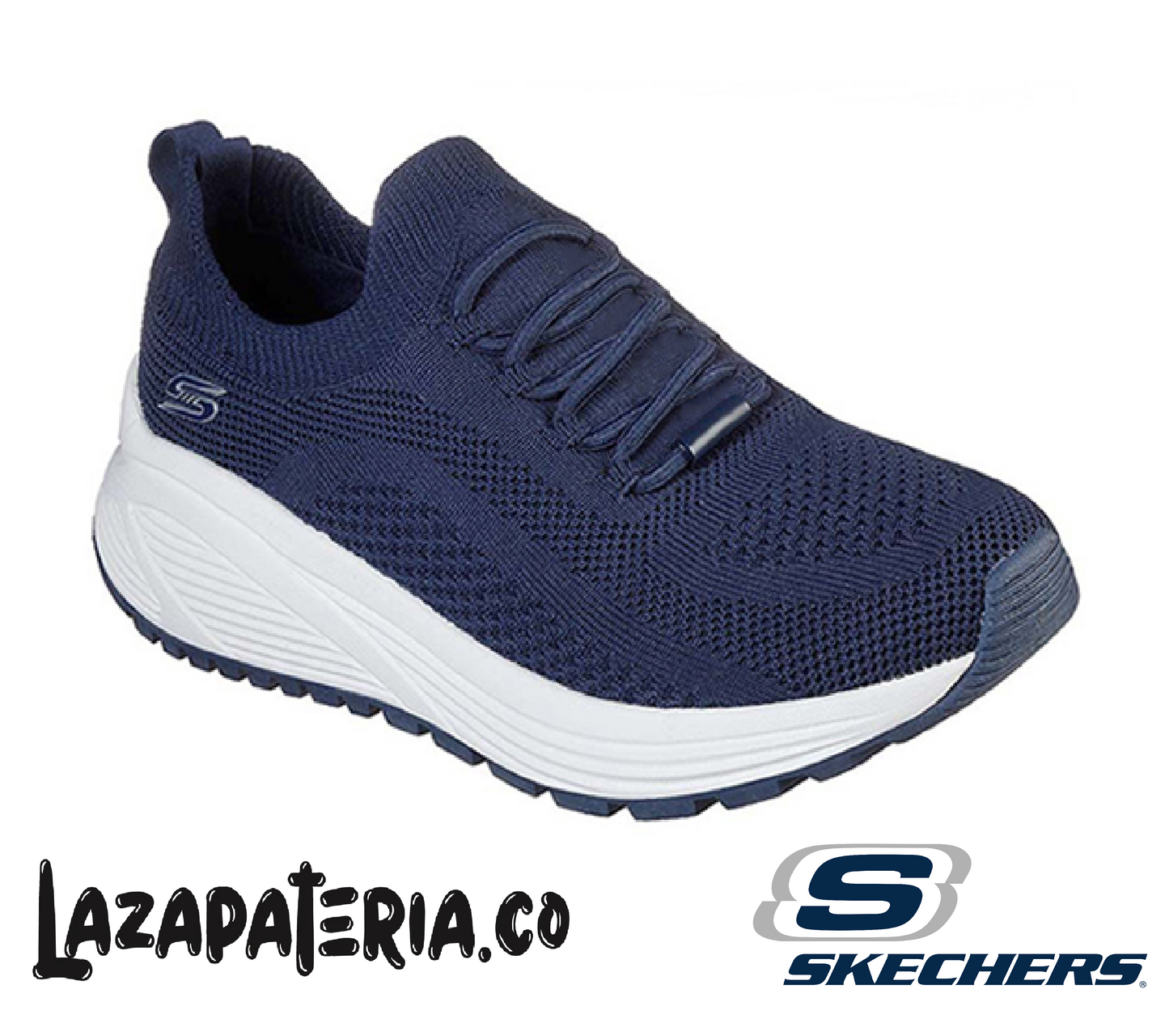 Tenis Skechers BOBS Sport Azul Navy para mujer