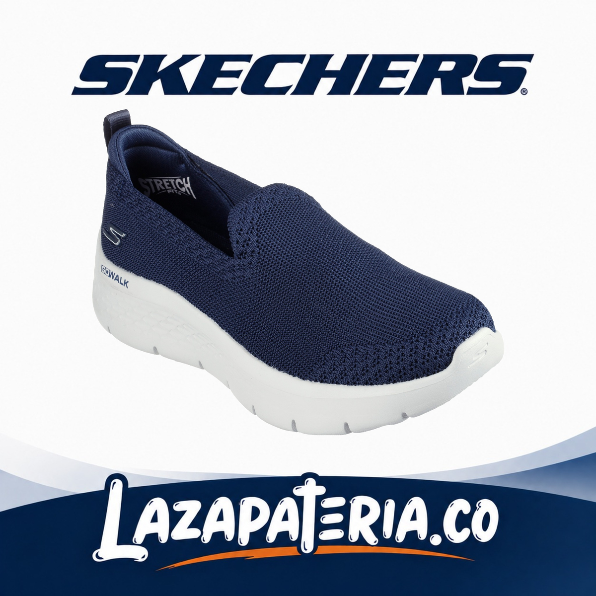 Tenis Skechers GO Walk Flex Azul Navy para mujer