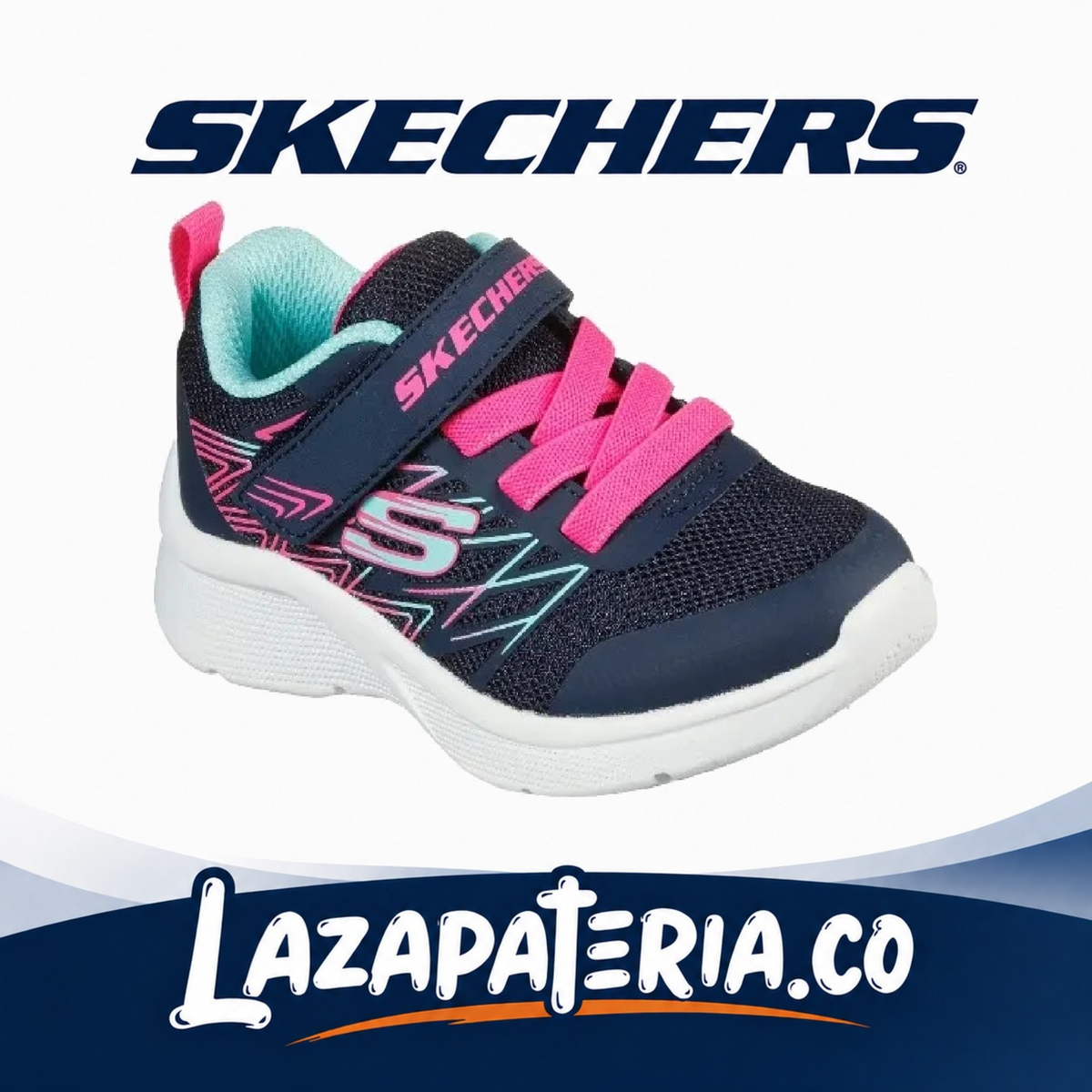 Tenis Skechers Microspec Azul Navy para bebé
