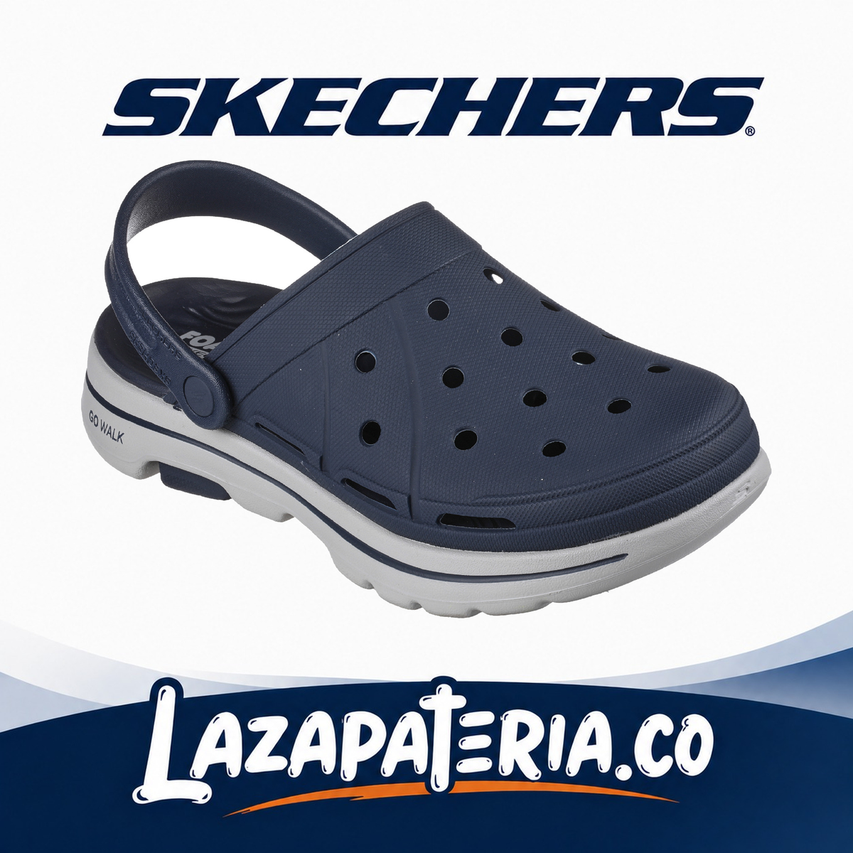 Sandalias Skechers GO Walk 5 Azul Navy para hombre