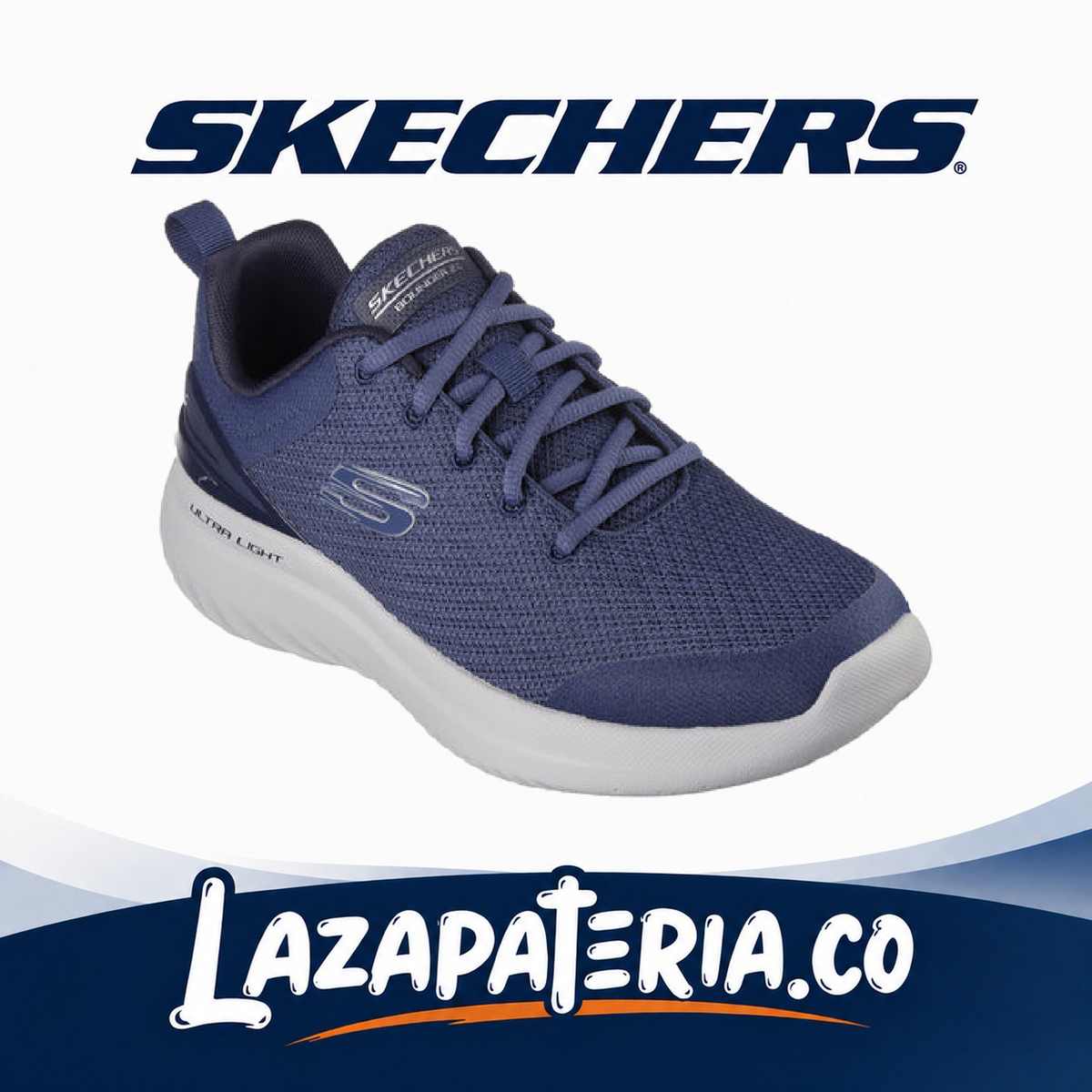 Tenis Skechers Bounder 2.0 Azul Navy para hombre