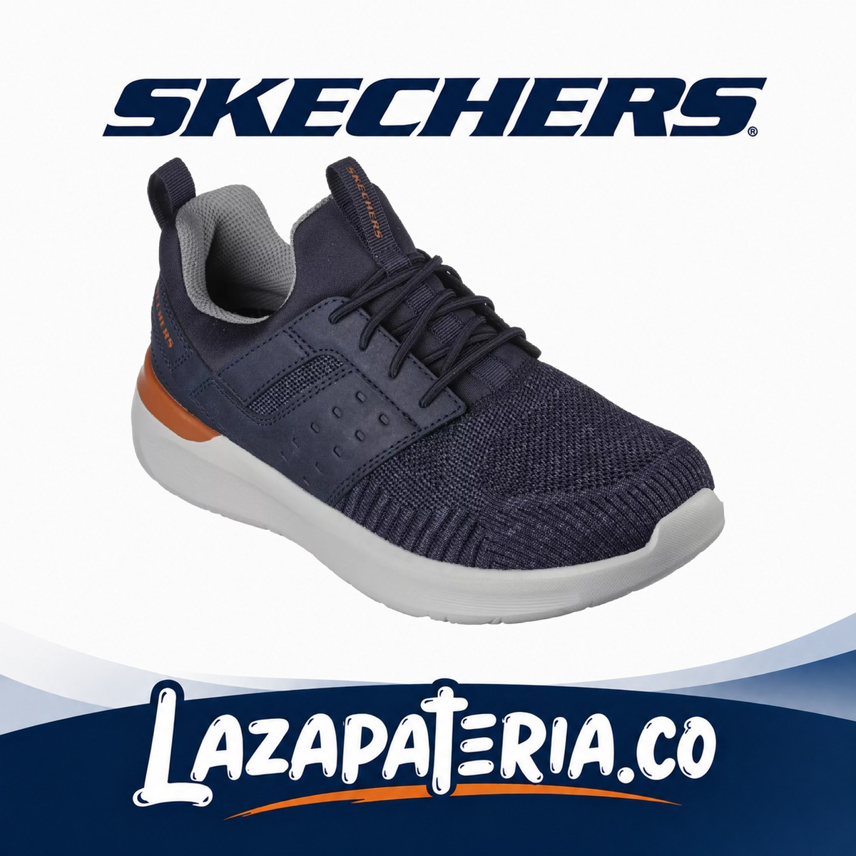 Zapatos Skechers Lattimore Azul Navy para hombre