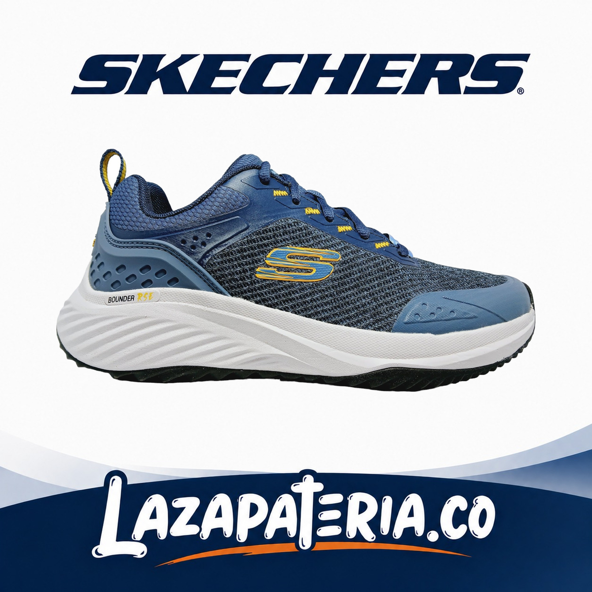 Tenis Skechers Bounder RSE Azul Navy para hombre, vista 2
