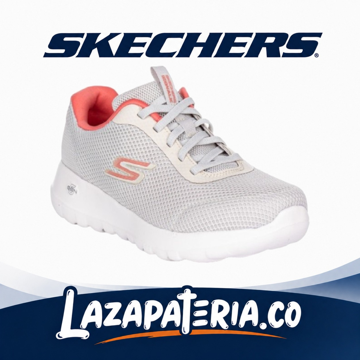 Tenis Skechers GO Walk Joy Blanco para mujer