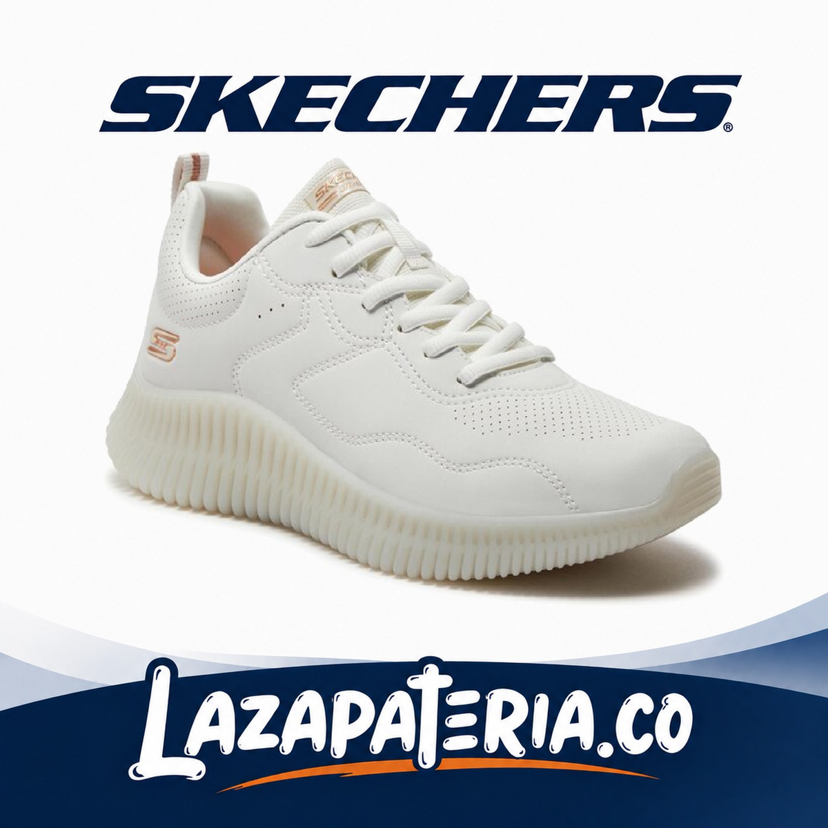 Tenis Skechers BOBS Blanco para mujer