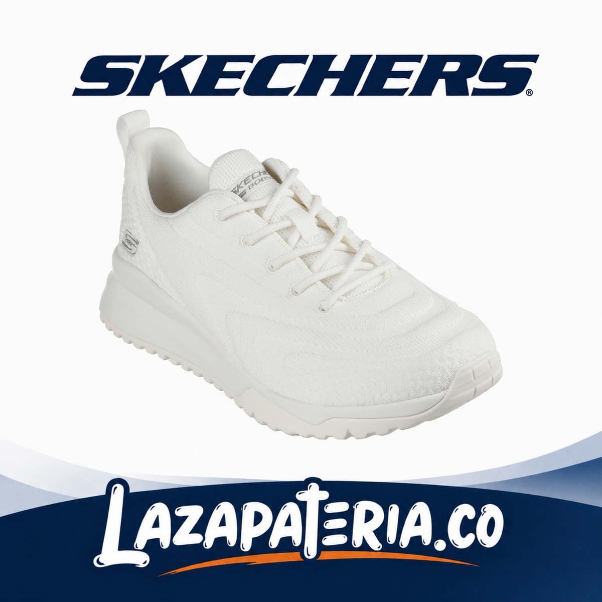 Tenis Skechers BOBS Blanco para mujer