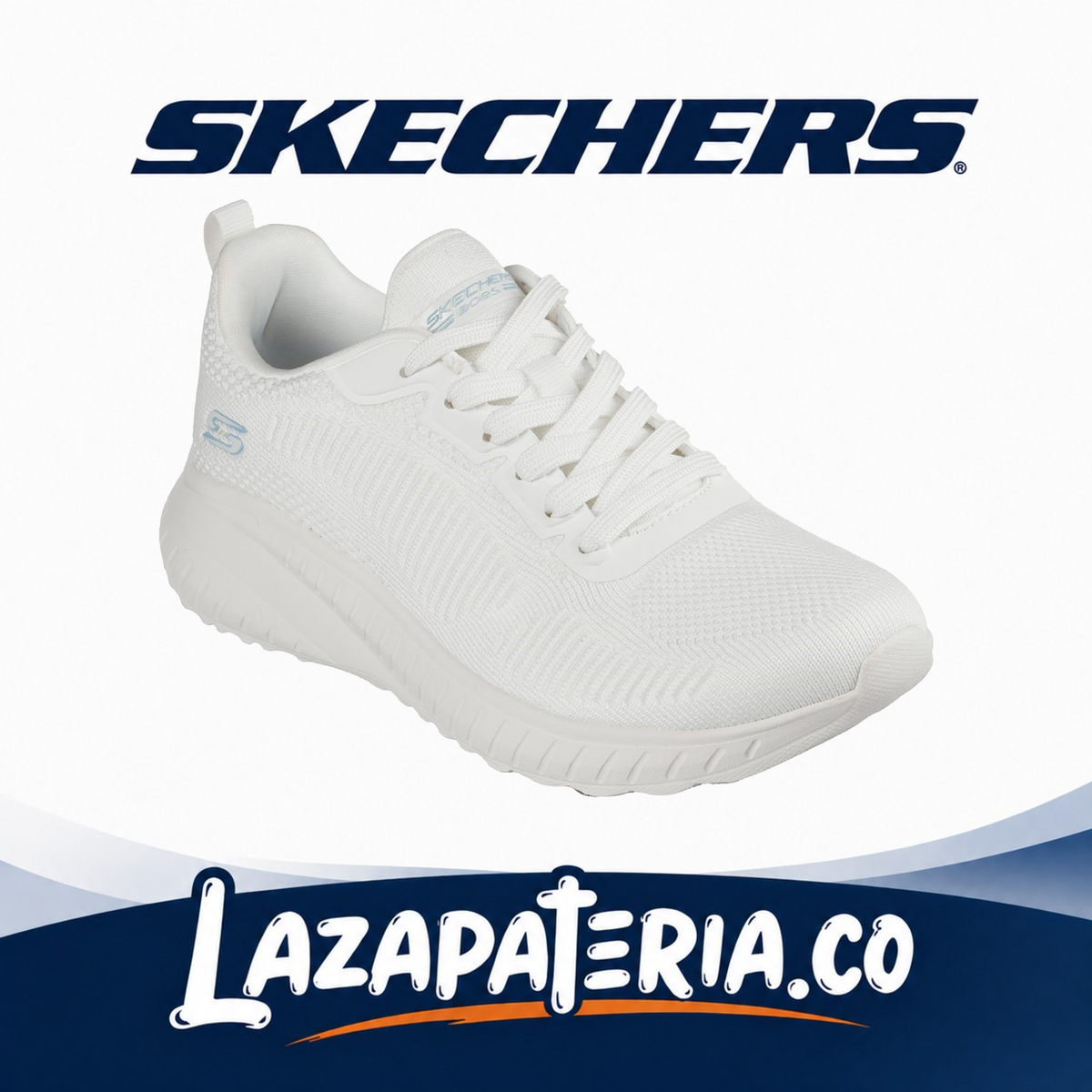 Tenis Skechers BOBS Blanco para mujer