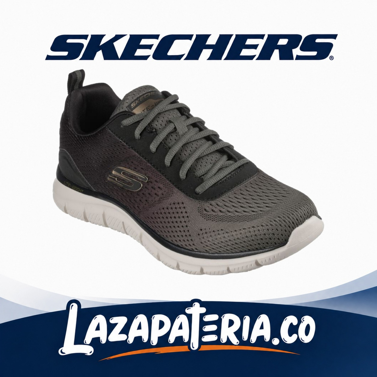 Tenis Skechers Track Verde Oliva para hombre