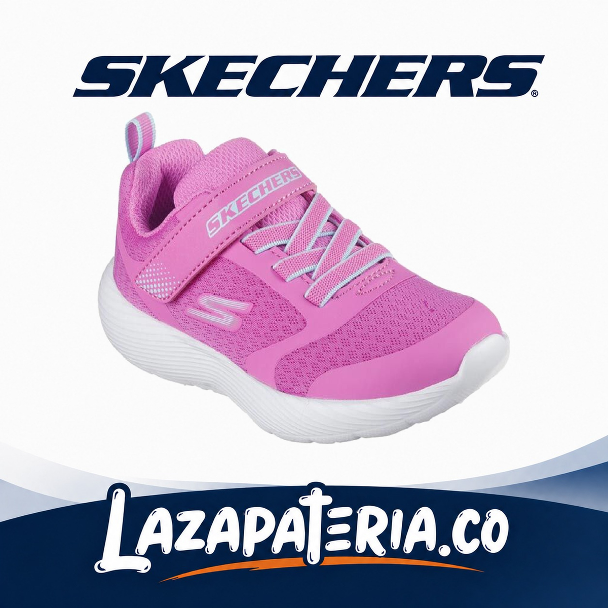 Tenis Skechers Dyna-Lite Rosado para bebé