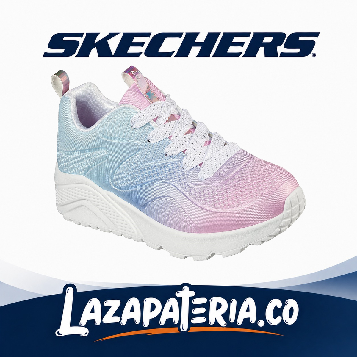 Tenis Skechers UNO Lila para niña