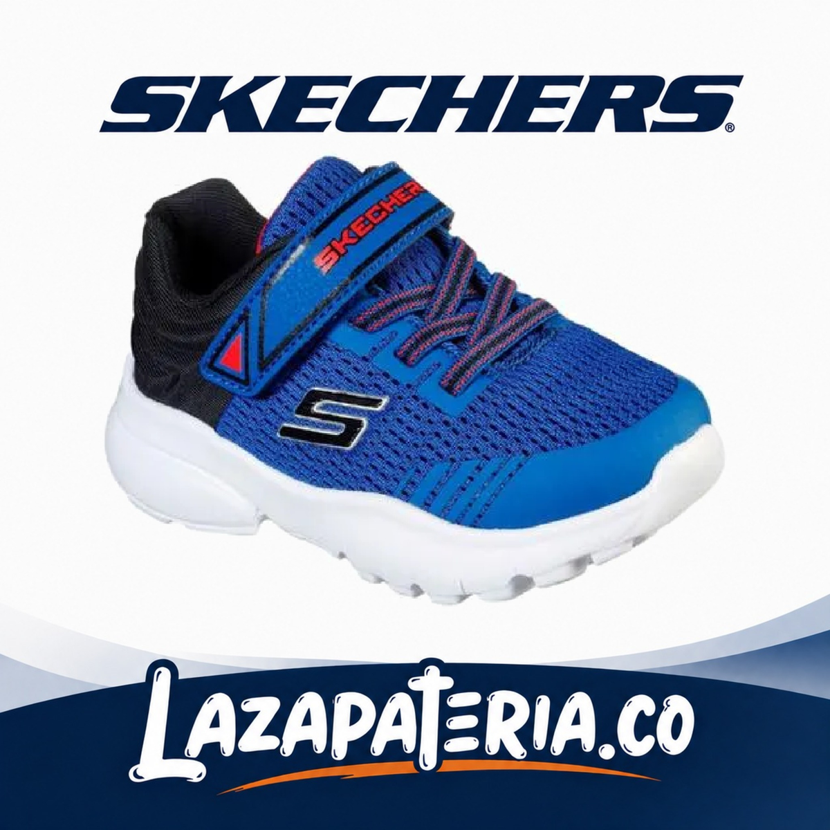 Tenis Skechers Razor Flex Azul para bebé