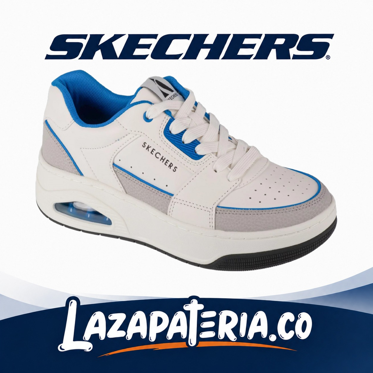 Tenis Skechers UNO Court Blanco para hombre