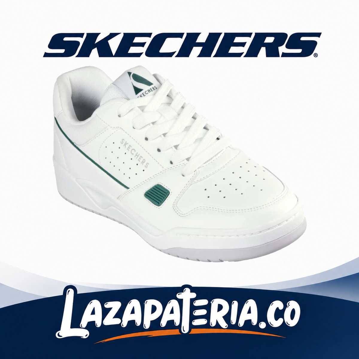 Tenis Skechers Koopa Court Blanco para hombre
