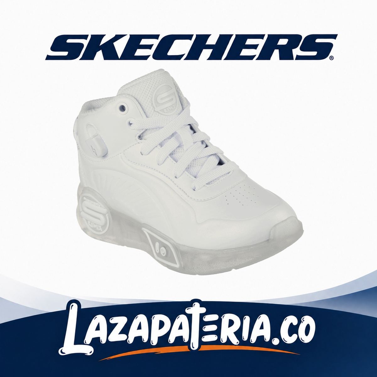 Botas Skechers S-Lights Blanco para niña