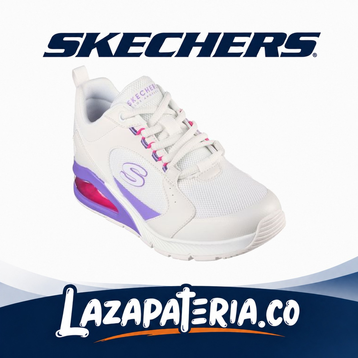 Tenis Skechers UNO Blanco para mujer