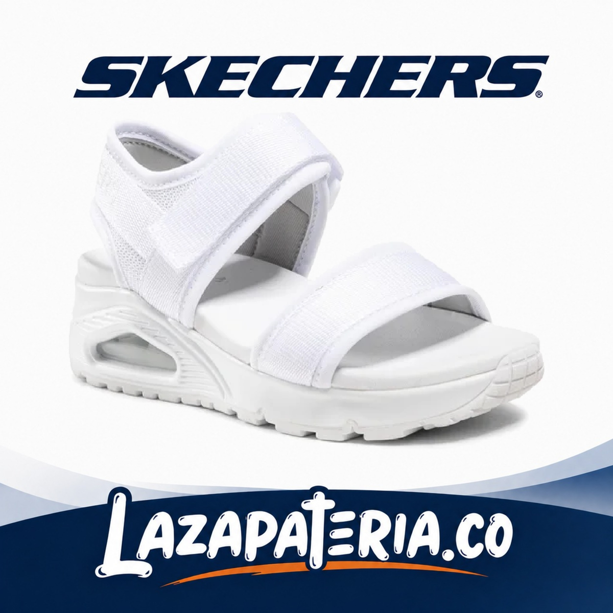 Sandalias Skechers UNO Blanco para mujer