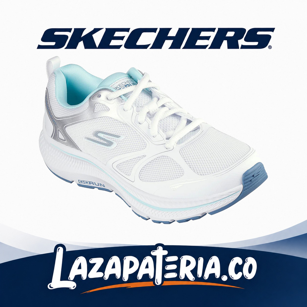 Tenis Skechers GOrun Consistent Blanco para mujer