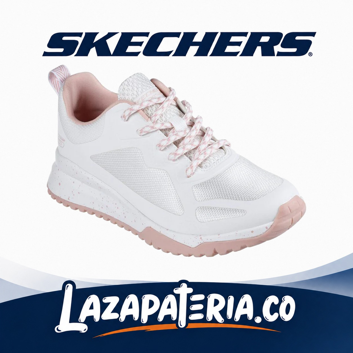 Tenis Skechers BOBS Blanco para mujer