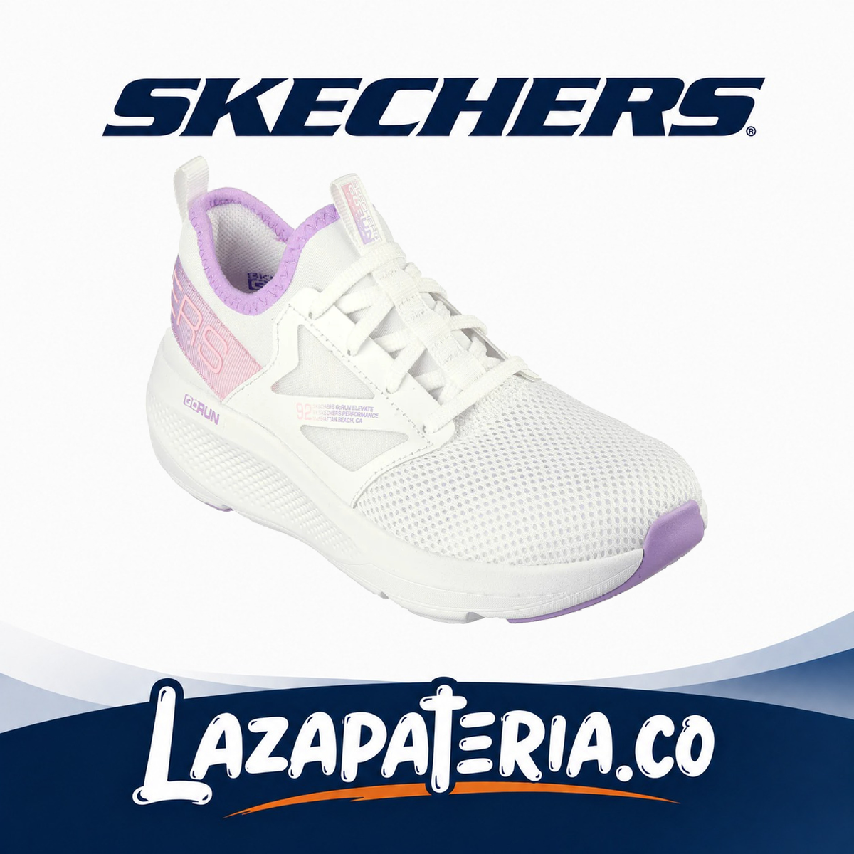 Tenis Skechers GOrun Blanco para mujer