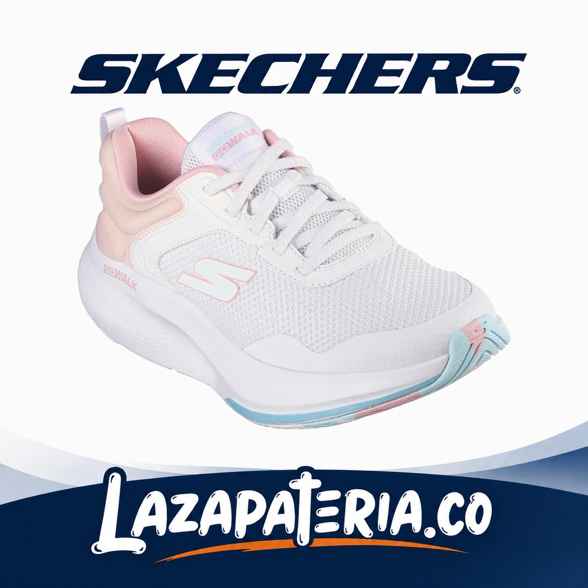 Tenis Skechers GO Walk Multicolor para mujer