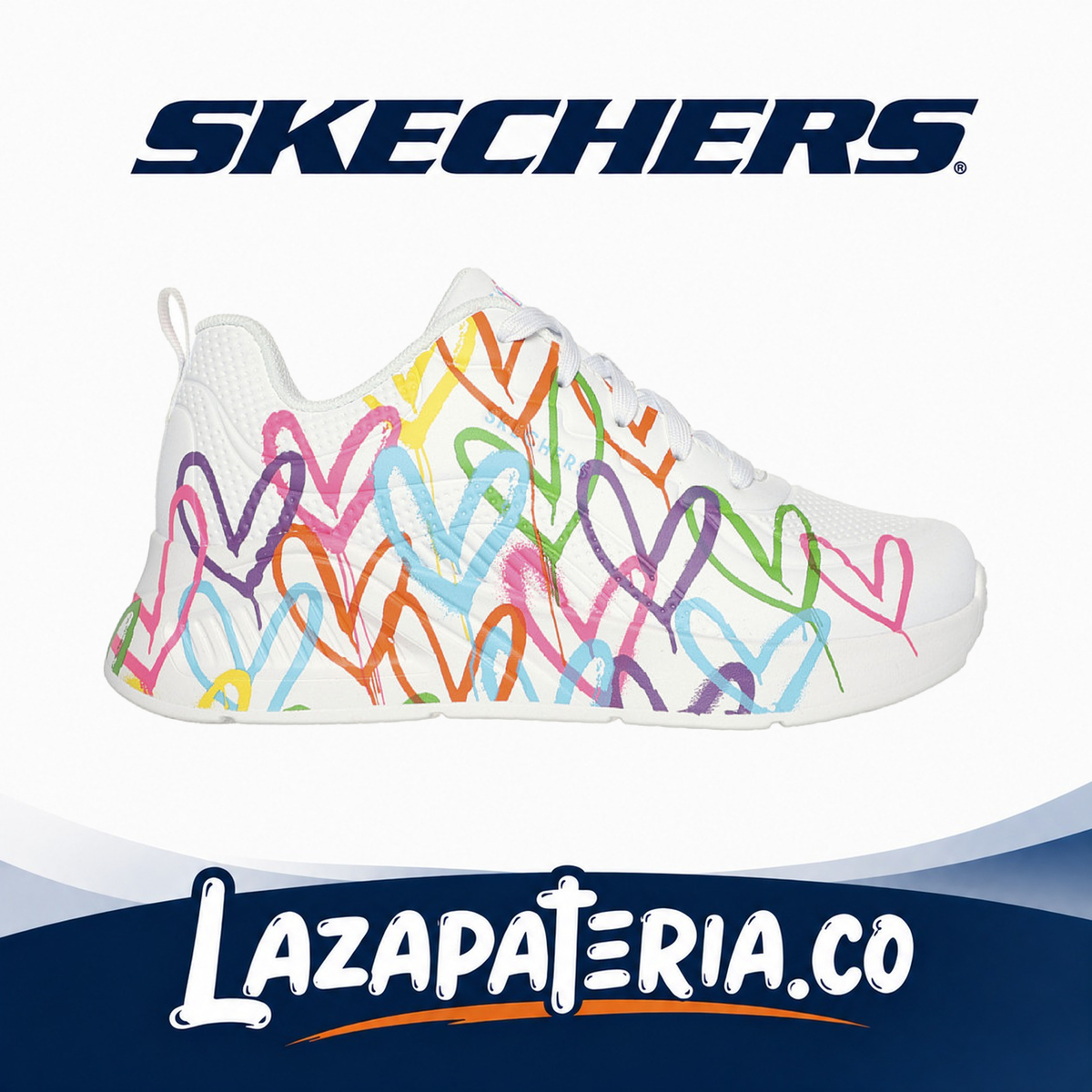 Tenis Skechers UNO Lite Multicolor para mujer