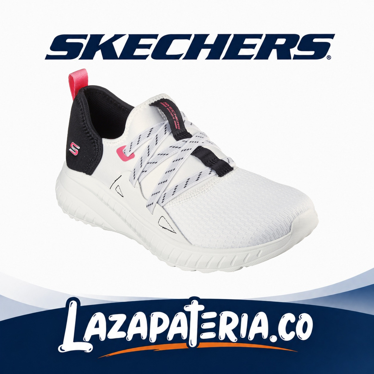 Tenis Skechers BOBS Blanco para mujer
