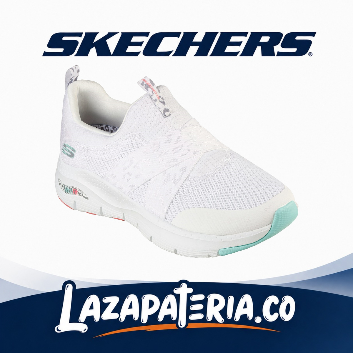 Tenis Skechers Arch Fit Blanco para mujer