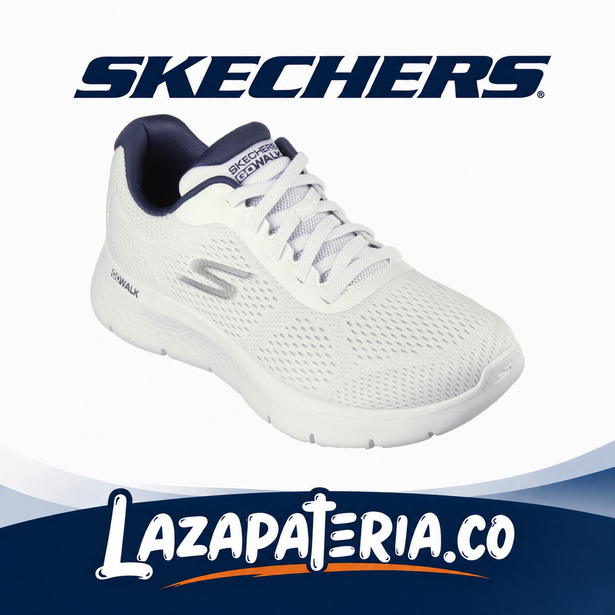 Tenis Skechers GO Walk Flex Blanco para hombre