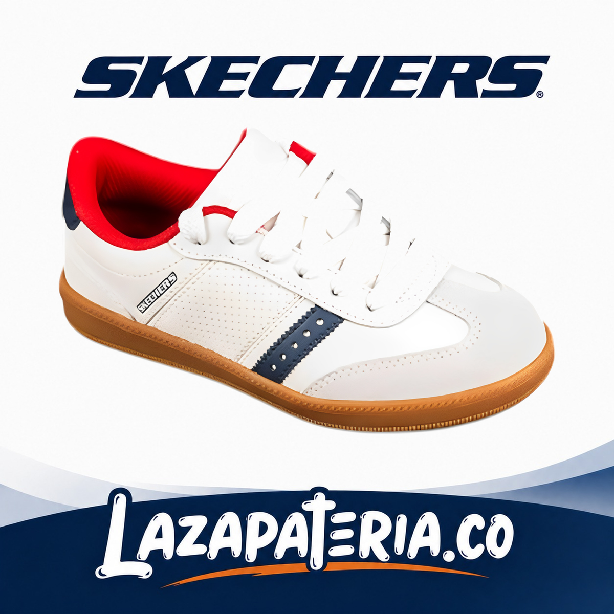 Tenis Skechers Zinger Street Blanco para niño