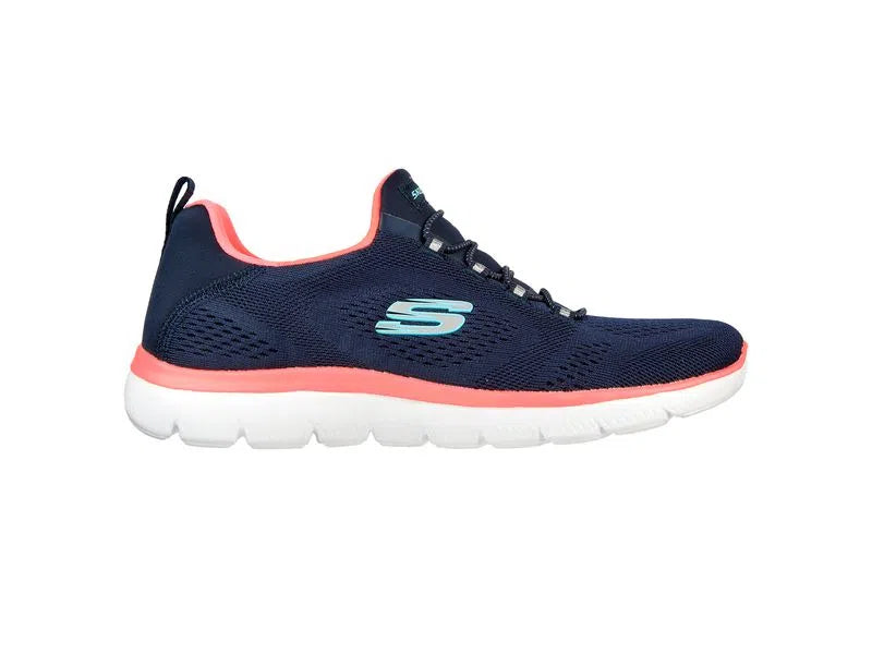 Tenis Skechers Summits Azul Navy para mujer, vista 2
