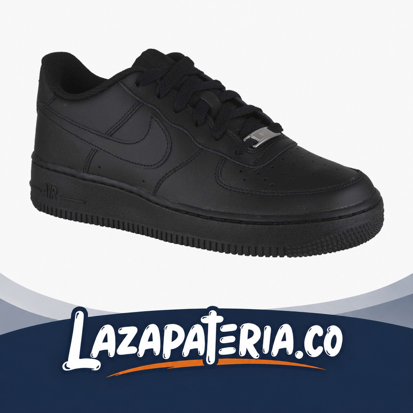 Tenis Nike Air Force One Negro para hombre