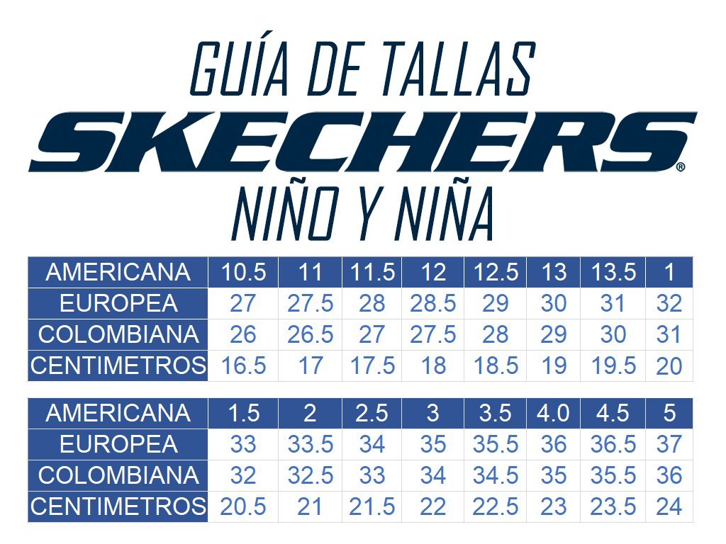 Como talla sales skechers