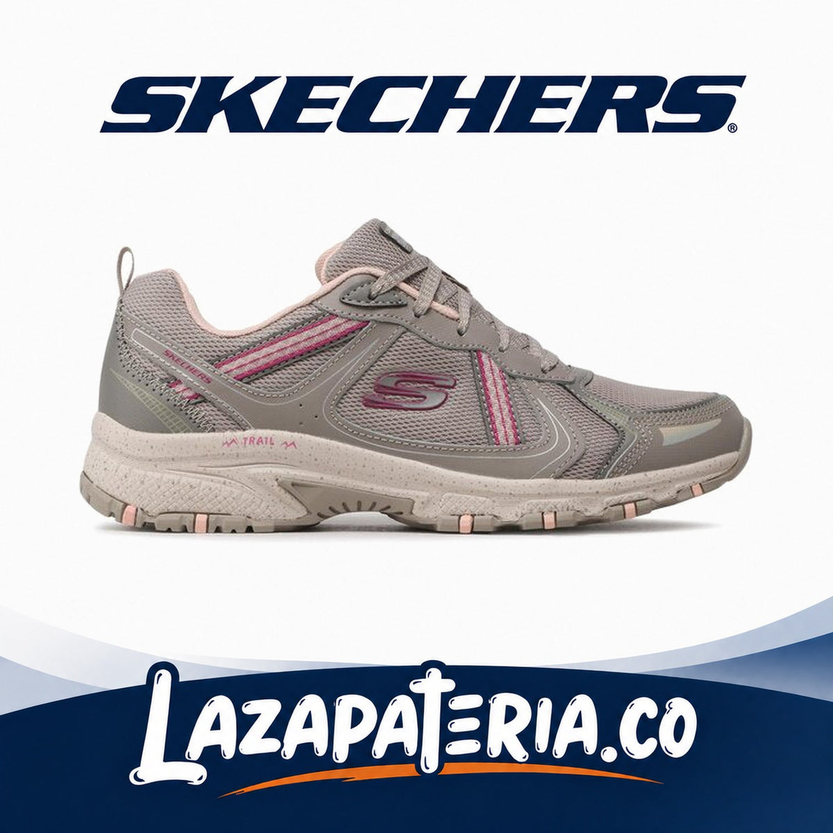 Tenis Skechers Hillcrest Beige para mujer, vista 2